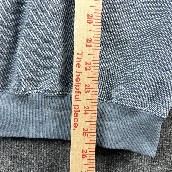 Orvis Men Medium Sweater Leather Elbow Patches Button Up Polo Shirt Pullover - Picture 9 of 11